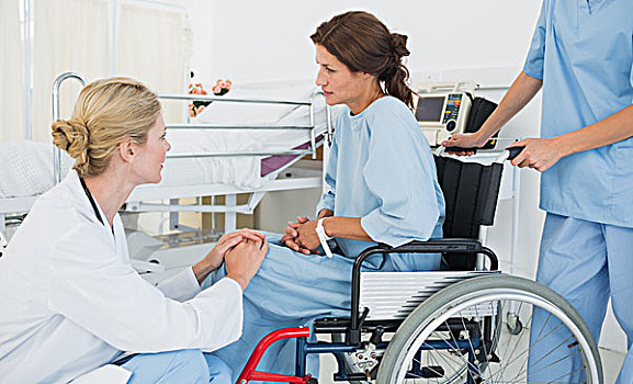医生,病人,轮椅,医院