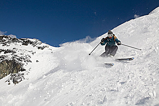 滑雪,山峦,边远地区,不列颠哥伦比亚省,加拿大