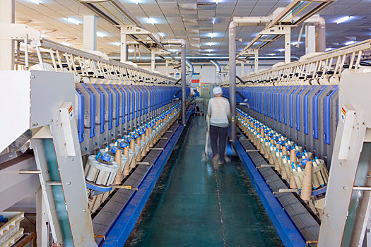 纺织工业生产车间