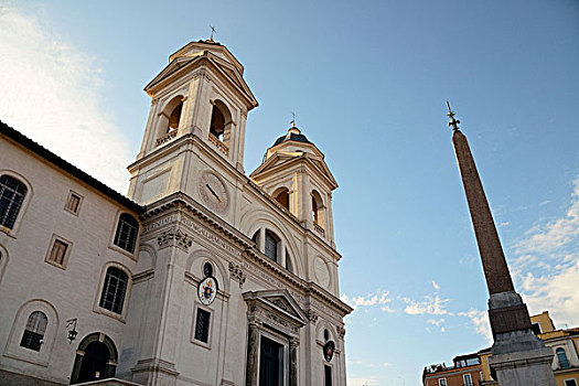 教堂,上面,西班牙,罗马,意大利