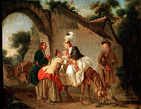 告别,湿,医护人员,1777年,艺术家