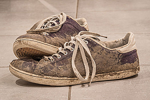 脏,鞋,泥,土地,地面