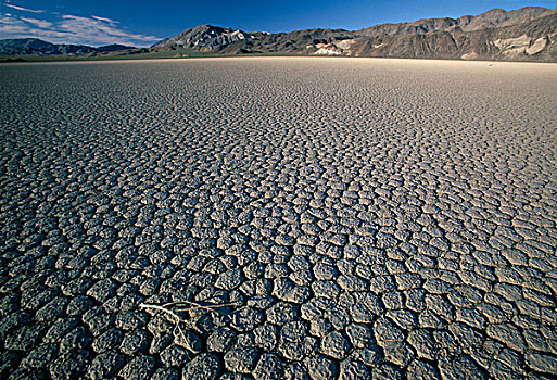 床,湖,赛道,干盐湖,死亡谷国家公园,加利福尼亚,美国