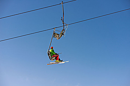滑雪缆车,奥地利,阿勒堡