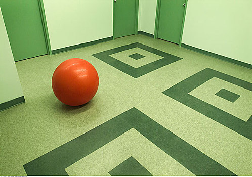 红色,球,绿色,房间