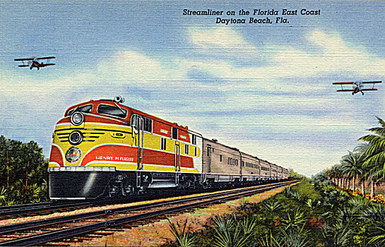 铁路,列车,佛罗里达,艺术家,未知