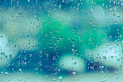 雨滴,玻璃窗格