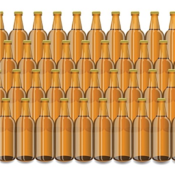 玻璃杯,啤酒,褐色,瓶子