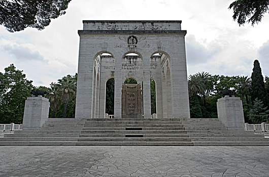 陵墓,山,罗马,建造,特拉斯特维莱,意大利,欧洲