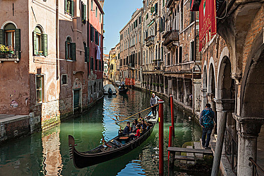 小船,运河,地区,威尼斯