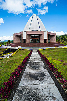 公园,巴哈教堂,宗教建筑,乌波卢岛,萨摩亚群岛,南太平洋