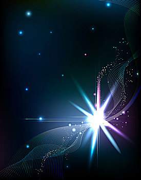 大,星,發(fā)光,明亮