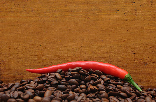 红椒,咖啡豆