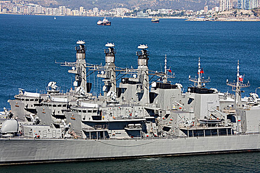 军舰,海军,港口,瓦尔帕莱索,智利