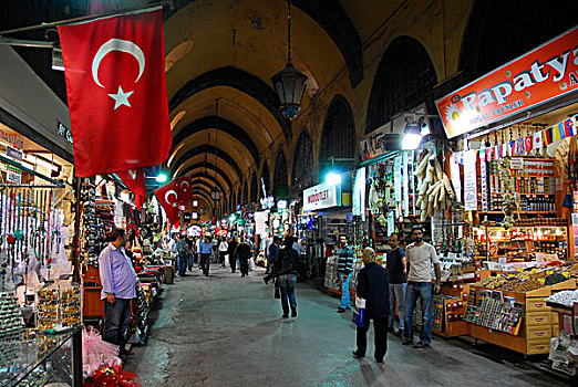 埃及集市,调味品,集市,地区,伊斯坦布尔,土耳其