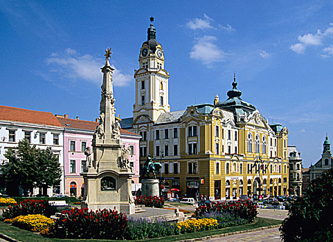 匈牙利,广场,市政厅