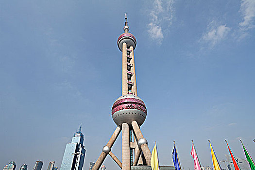 上海的标志建筑东方明珠电视塔