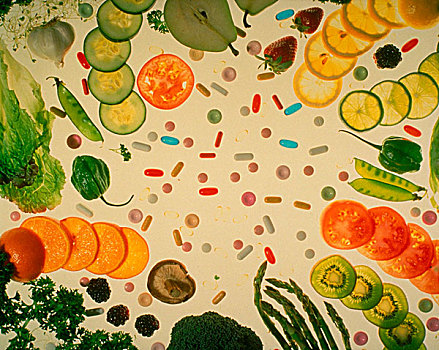 水果,蔬菜,维生素,清淡,桌子