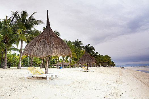 沙滩椅,伞,彭佬岛,岛屿,保和省,中心,米沙鄢,区域,菲律宾