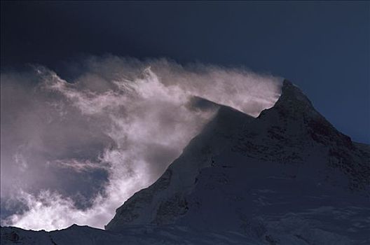 雪,黎明,区域,尼泊尔,喜马拉雅山
