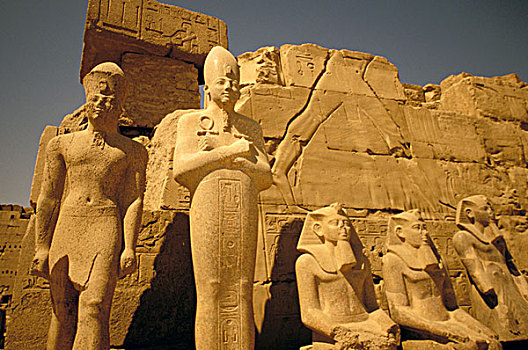 非洲,埃及,路克索神庙,卡尔纳克神庙,雕塑