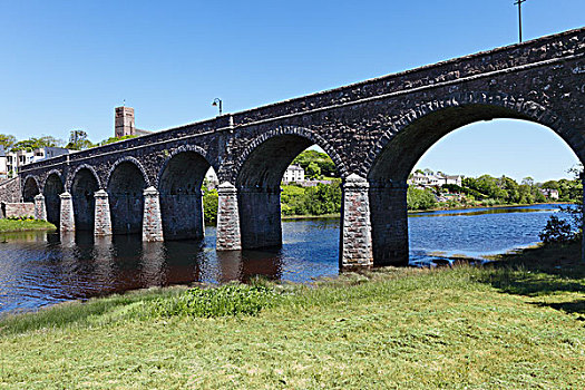 高架桥,纽波特,河,梅奥县,省,爱尔兰,欧洲