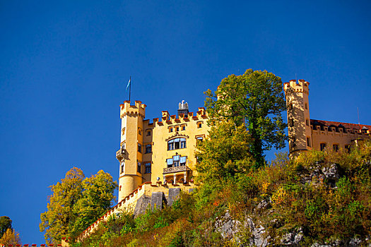 德国巴伐利亚施旺高镇高天鹅城堡,又称旧天鹅堡