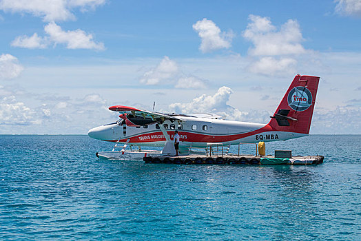 水上飞机,公海,阿里环礁,印度洋,马尔代夫,亚洲