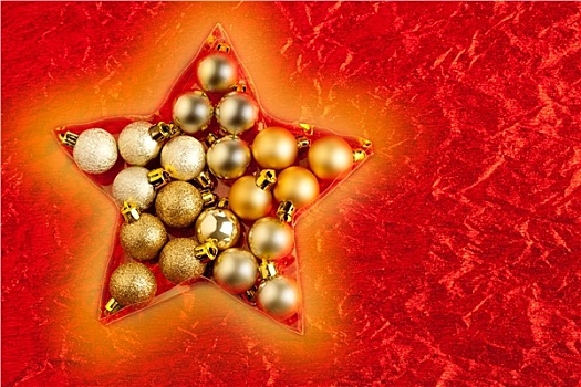 圣诞节饰物,星形,红色