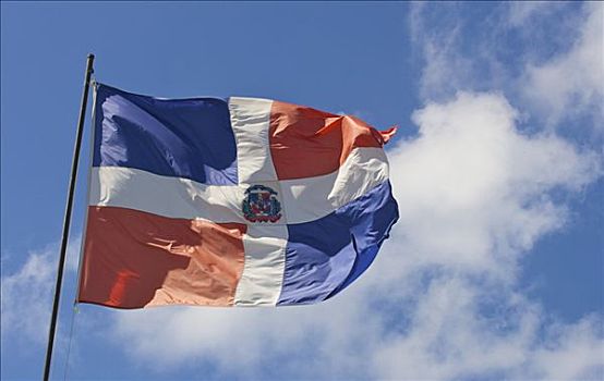 多米尼加共和国,旗帜