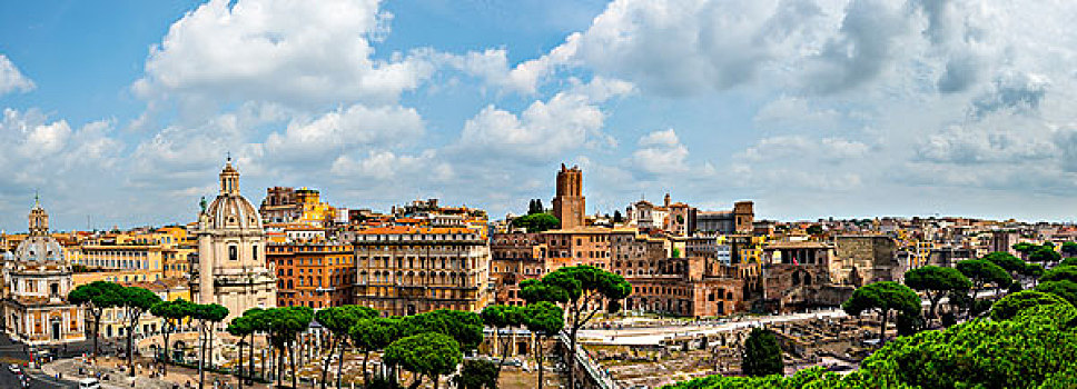 古罗马广场,柱子,教堂,玛丽亚,市场,罗马,拉齐奥,意大利,欧洲
