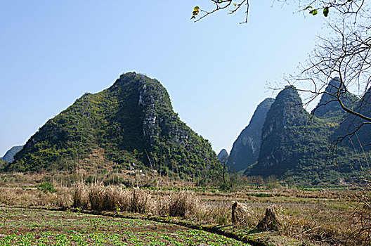 桂林喀斯特山景