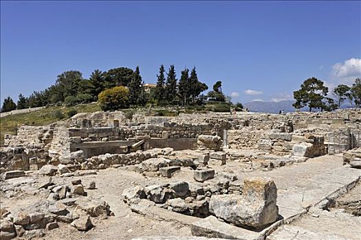 宫殿,遗址,弥诺斯文明,时期,克里特岛,希腊,欧洲