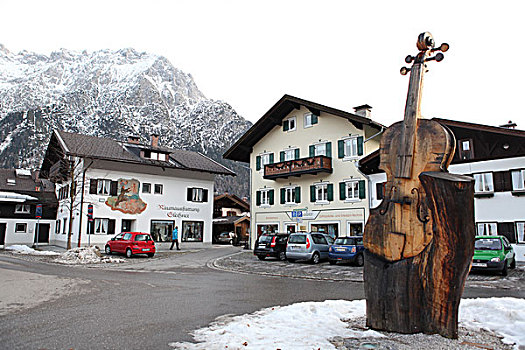 奥地利小镇mittenwald