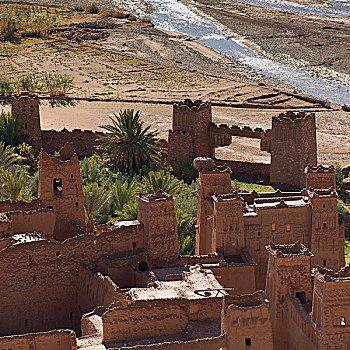 俯拍,瓦尔扎扎特,摩洛哥