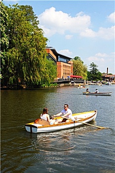 划艇,艾芬河,埃文河畔斯特拉特福