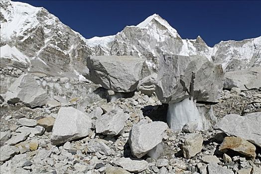 昆布,冰河,萨加玛塔国家公园,尼泊尔