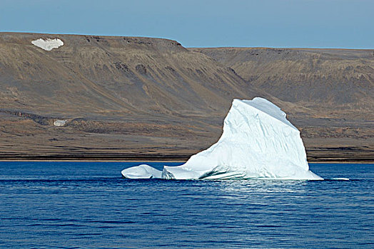 冰山,靠近,岸边,德文郡,岛屿,通道西北部,努纳武特,加拿大,北极