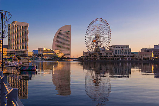 日本横滨城市风光