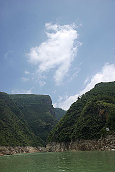 重庆巫山大宁河小三峡之一,滴翠峡峡口