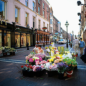 街道,花商,查塔姆,都柏林,爱尔兰