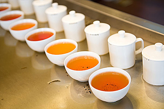 杯子,中国茶,排列