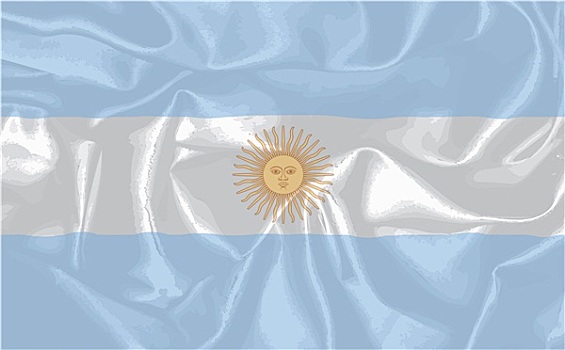 阿根廷,丝绸,旗帜