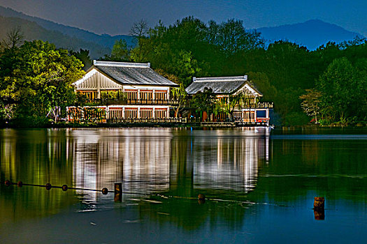 杭州西湖夜景