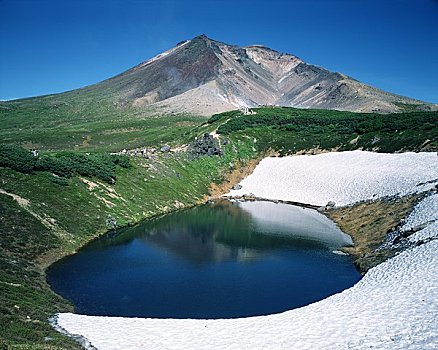 山,伴侣,水塘