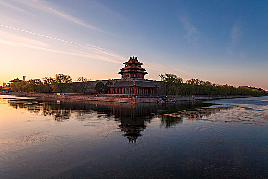 北京故宫角楼景观