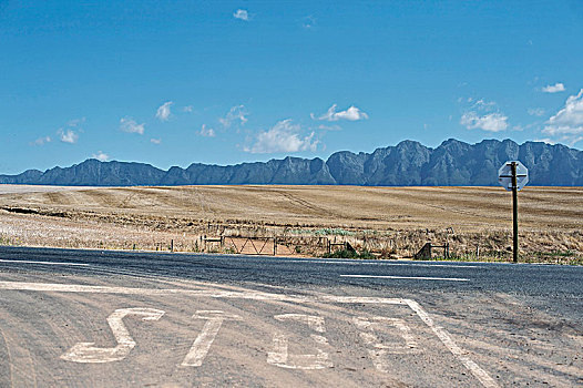 道路,靠近,风景,山脉,开普敦,南非