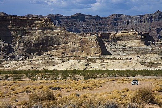 汽车,途中,页岩,亚利桑那,美国