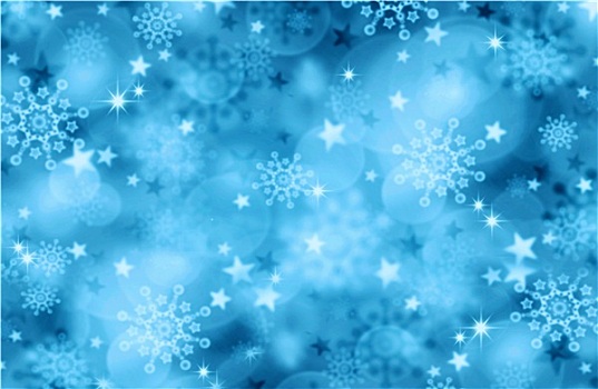 蓝色,圣诞节,背景,雪花