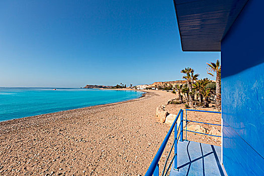 海滩,穆尔西亚,西班牙,地中海